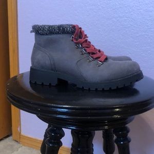 White Mountain Gray Ankle Boots